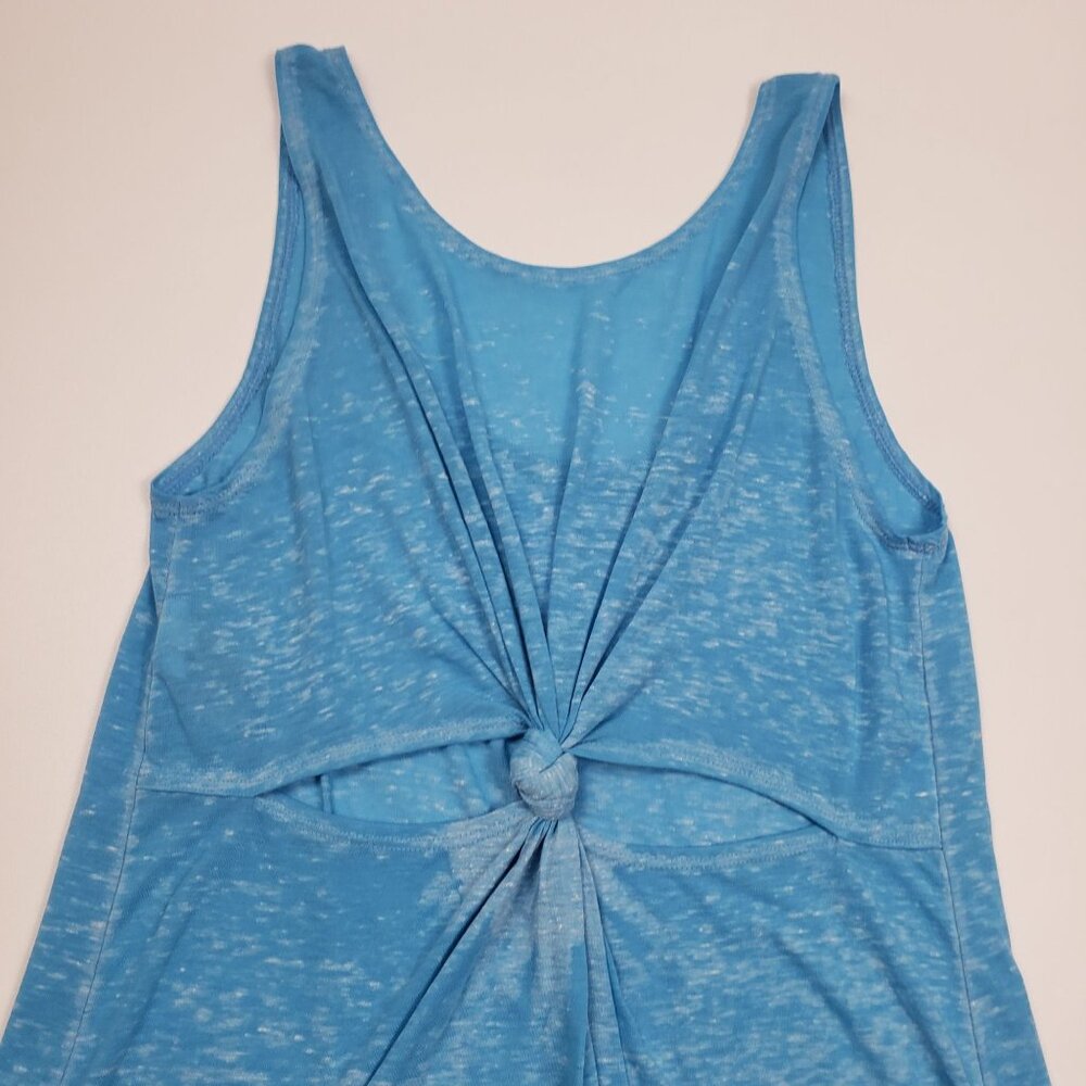 Becca Beach Date Knot Back Scoop Cover Up Dress Women's Medium Crystal Sea Blue - Picture 14 of 16